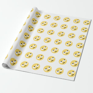 Papel De Presente rolamento do olho do emoji