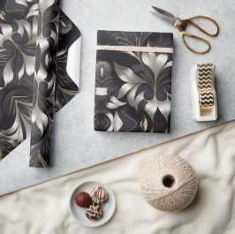 Papel De Presente Rolha de Papel de Enrolamento Preto do Mod