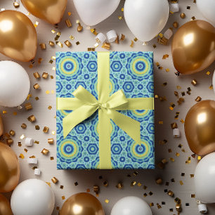 Papel De Presente Roll de papel de enrolamento do Blue Tie Dye Manda