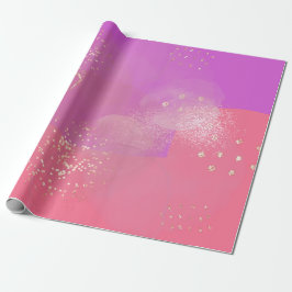 Papel De Presente Romantic glitter pink art