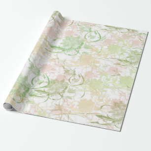 Papel De Presente Romântico, dourado, azul-turquesa, Aquarela, Chiqu