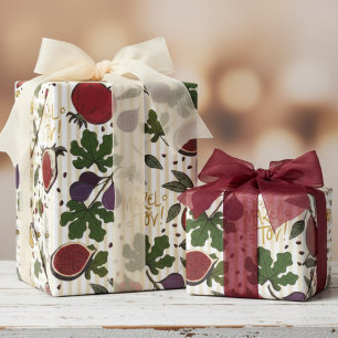 Papel De Presente Romãs, Figos, Abelhas Melíferas Judaicas Mazel Tov