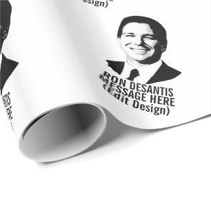 Papel De Presente Ron Desantis Personalizado