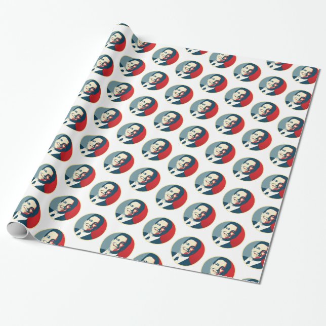 Papel De Presente Ron DeSantis Wrapping Paper (Desenrolado)