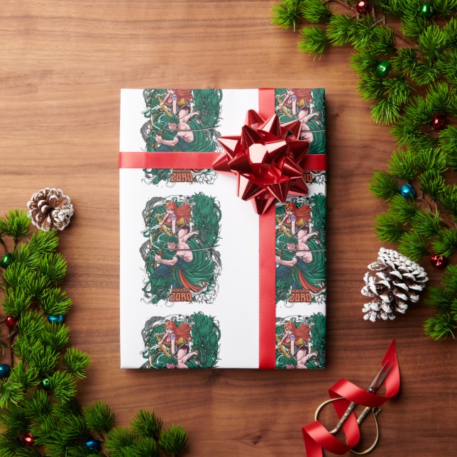 Papel De Presente Roronoa Zorro One Piece (Presente de Natal)