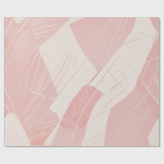 Papel De Presente Rosa Bege Abstract Batik