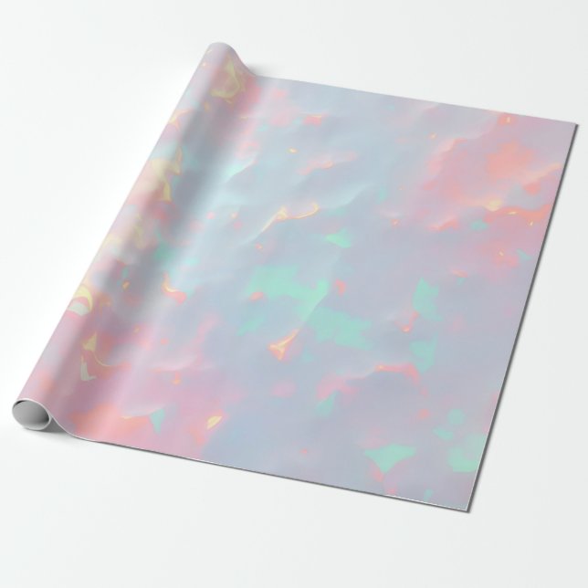 Papel De Presente Rosa Bege Rosa Suave Dourado Luxo Coleção Moderna (Desenrolado)