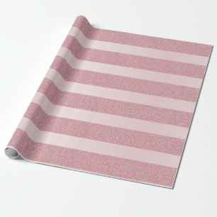 Papel De Presente Rosa de aspecto metálico Elegante com Modelo de b