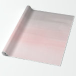 Papel De Presente Rosa de cora & encanto moderno cinzento de Ombre<br><div class="desc">papel de envolvimento feito sob encomenda</div>
