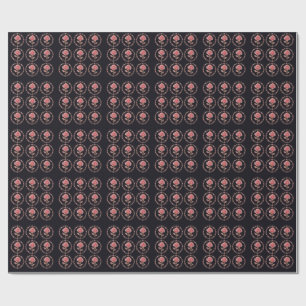 Papel De Presente Rosa de Diamante de Cristal Rosa Arte Coroa
