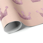 Papel De Presente Rosa de Graduação Cor-de-Rosa Brilhante Dourado<br><div class="desc">florenceK design Elegante único e chic para muitas ocasiões como casamento,  graduação,  festa de sucesso.</div>
