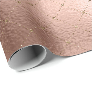 Papel De Presente Rosa de Grill Diamond Princesa Rosa Dourada