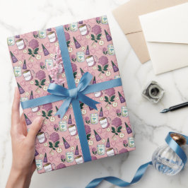 Papel De Presente Rosa do Dia das Mães