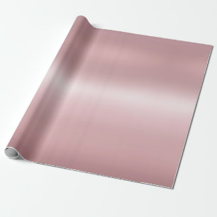 Papel De Presente Rosa Dourada Glamorous Metallic Look Elegante Gift