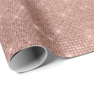 Papel De Presente Rosa Dourada Sequência de Blush de Gráficos Spar