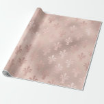 Papel De Presente Rosa Dourado e padrão Fleur de Lis Rosa Bege<br><div class="desc">Papel de embrulho vintage de Paris com padrão fleur de lis.</div>