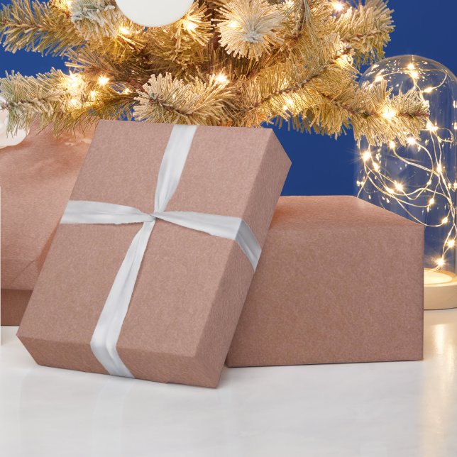 Papel De Presente Rosa Dourado Inspirado em Metalizado Simples e Ele (Feriados)