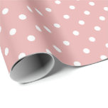 Papel De Presente Rosa empoeirado | Papel de enrolamento de Bolinhas<br><div class="desc">Este clássico papel de embrulho de presente de bolinhas é perfeito para suas necessidades de presentes! Envie um presente de aniversário, presente de chá de fraldas, presente de chá de panela, presente de casamento ou presente para qualquer outra ocasião especial. É também uma escolha maravilhosa para empacotar artesanatos de papel:...</div>
