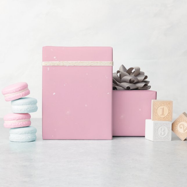 Papel De Presente Rosa Feminino Soft Sparkle Ombre Meninas (Chá de bebê)