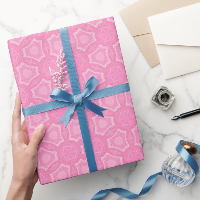 Papel De Presente rosa,menina,chá de fraldas,osso,padrão,cortado (Presentear)
