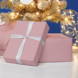 Papel De Presente Rosa Poeira Sólido