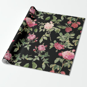 Papel De Presente Rosa preto rosa moderno