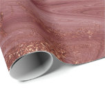 Papel De Presente Rosa rosa rosa Dourada Marble Molten Glam Shiny<br><div class="desc">Papel Contemporâneo de Abstrato de Glam e Chic Pode ser um belo decoro para muitos eventos como casamento,  aniversário,  aniversário,  graduações,  nova casa,  corporação,  chá de passarinho,  aposentadorias etc</div>