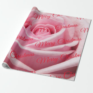 Papel De Presente Rosa Rosa Rosa Feliz Natal
