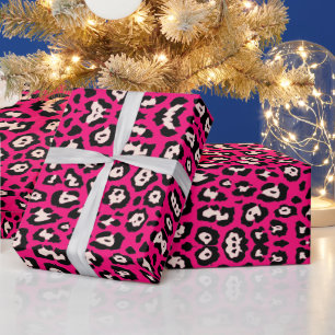 Papel De Presente Rosa-rosa-rosa-rosa-rosa-rosa-rosa-branca-leopardo