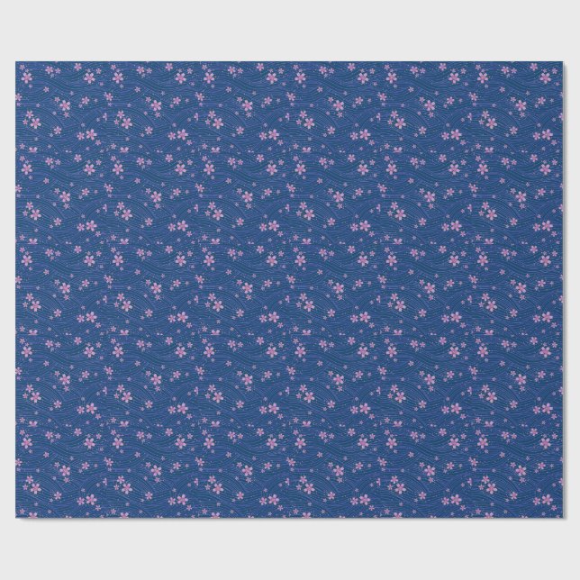 Papel De Presente rosa roxo e azul (Aberto)