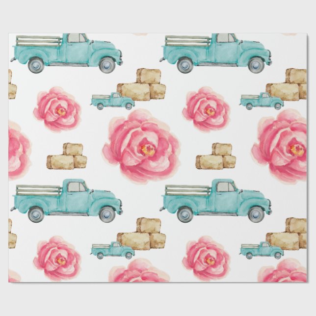 Papel De Presente Rosa russo (Aberto)