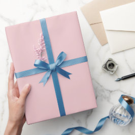 Papel De Presente Rosa Suave Sólido
