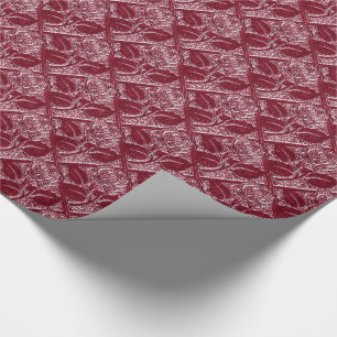 Papel De Presente Rosas De Metais-16-Papel De Enrolamento Para Prese