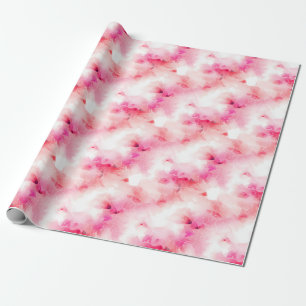 Papel De Presente Rosas e Brancas Linhas e Abstrato