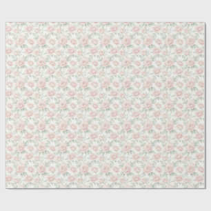 Papel De Presente Rosas em Aquarela Elegantes