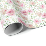 Papel De Presente Rosas Rosa Escamufladas Elegantes<br><div class="desc">Papel de enrolamento de roscas rosa embebidas em aquarelas Elegante. Itens correspondentes disponíveis.</div>