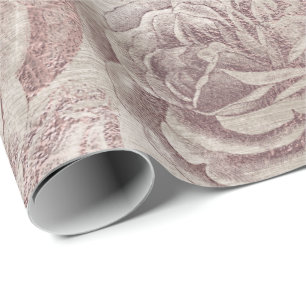 Papel De Presente Rosas Rosa Rosa Rosa Rosa Rosa Rosa Bokeh Floral I