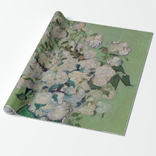 Papel De Presente Rosas Van Gogh Pintura Floral