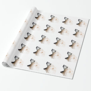 Papel De Presente Rosnado do urso polar