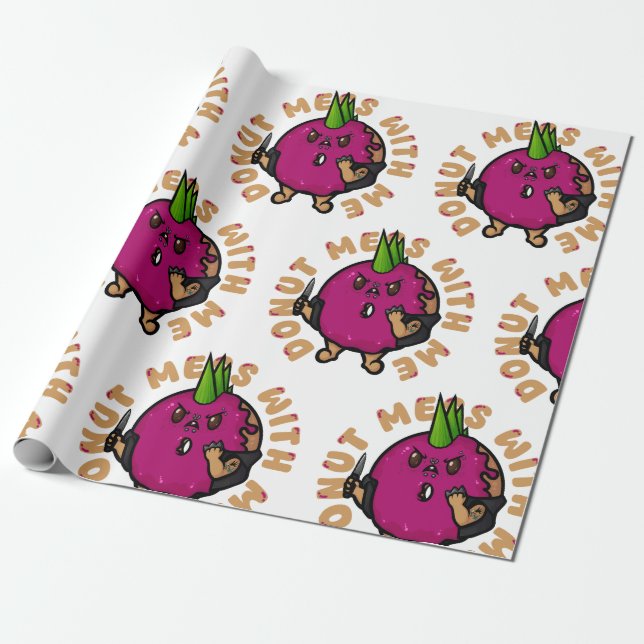 Papel De Presente Rosquinha Mess Comigo (Desenrolado)