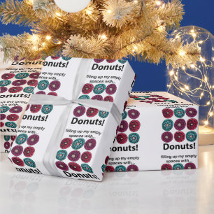 Papel De Presente Rosquinha Preenchendo Meus Espaços Vazios Com Rosq