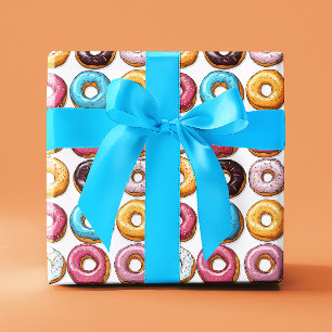 Papel De Presente Rosquinhas coloridas divertidas