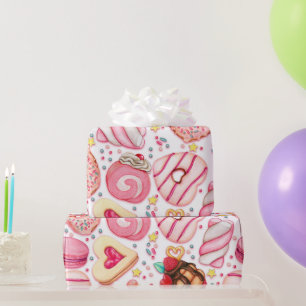 Papel De Presente Rosquinhas com padrão Sprinkles