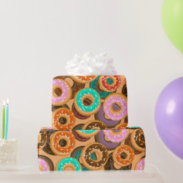 Papel De Presente Rosquinhas com padrão Sprinkles