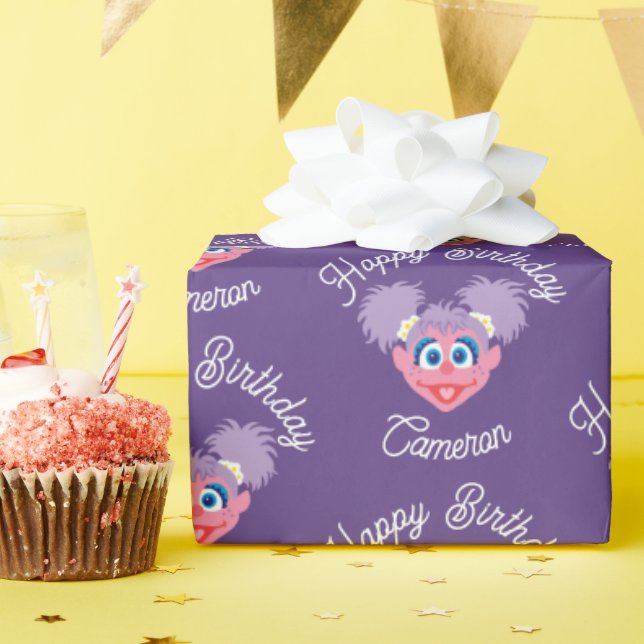 Papel De Presente Rosto da Abby Cadabby (Festa de aniversário)