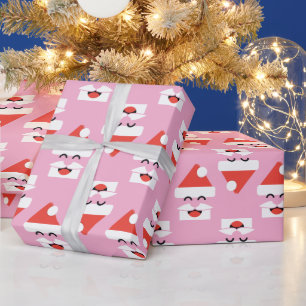 Papel De Presente Rosto de Papai Noel