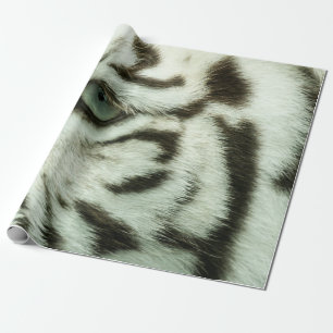 PAPEL DE PRESENTE ROSTO DE TIGRE BRANCO