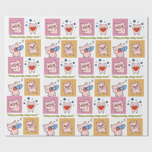 Papel De Presente rostos de aspas (Aberto)