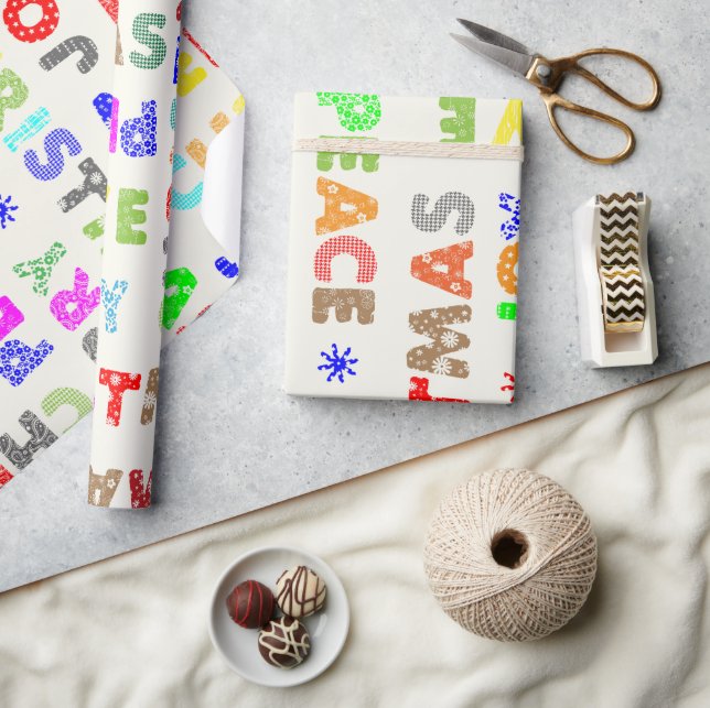 Papel De Presente Roteiro Caprichoso de Natal (Artesanato)