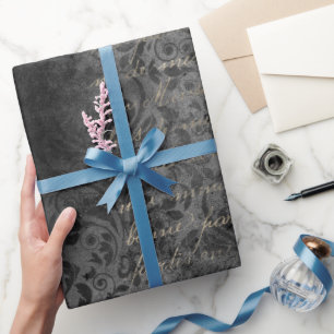 Papel De Presente Roteiro Vitoriano e Ornamental